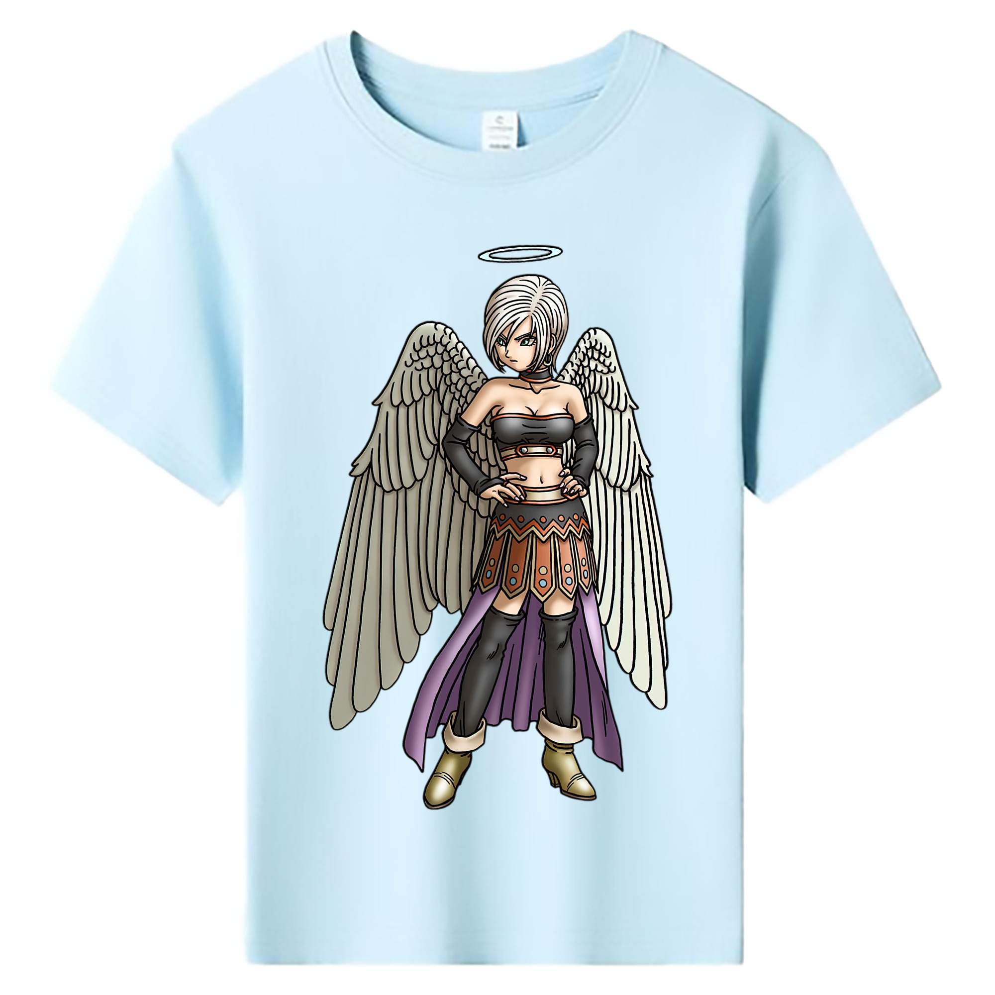 （画像用） ドラゴンクエスト Doragon Kuesuto Dragon Quest 綿100％キッズTシャツ（フロントプリント）